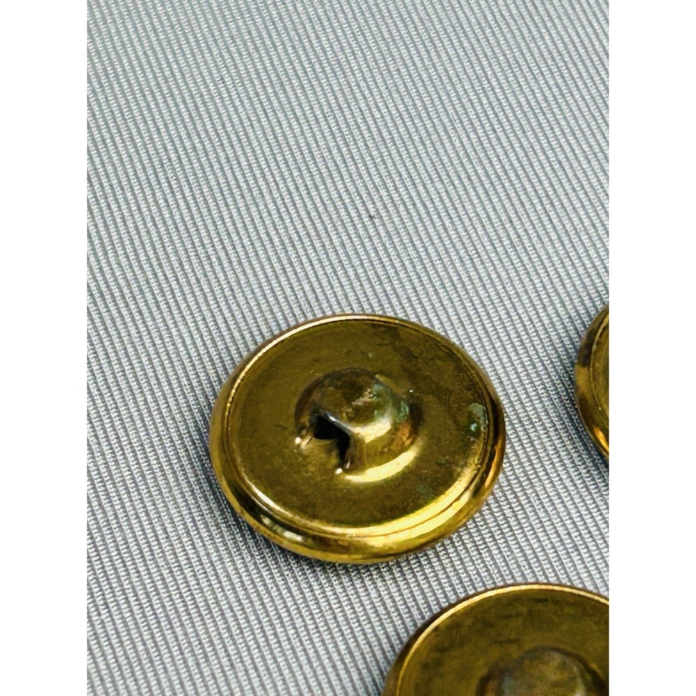 U.S. Navy Military Vintage Small Metal Gold Tone Anchor Buttons Set Of 4 - Picture 10 of 16